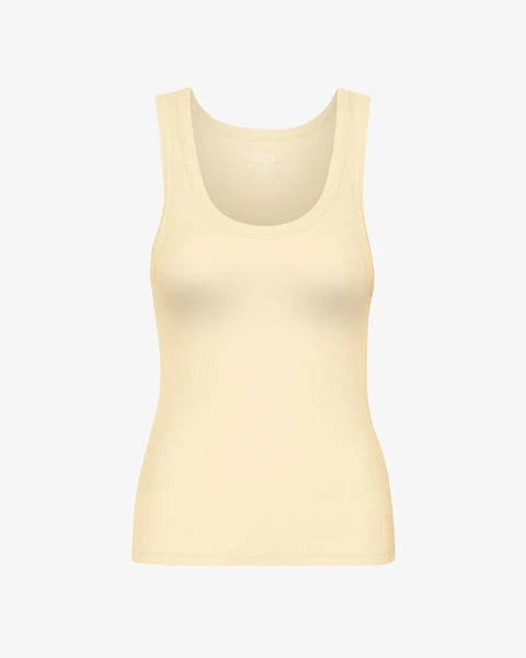 Women Colorful Standard Organic Rib Tank Top