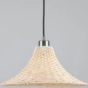Mullan Savannah Large Bell-Shaped Rattan Pendant Light