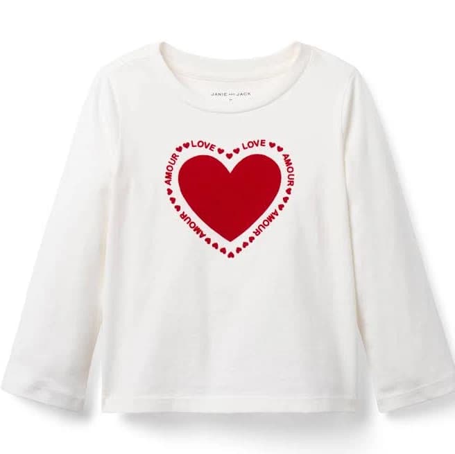 Janie and Jack Valentine Love Tee