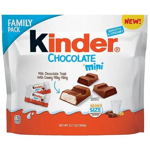Kinder Chocolate Mini Family Pack Candy Bars