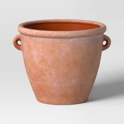 Threshold Antique Ceramic Outdoor Planter Pot