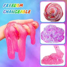 Fluffy Slime 350 Ml Rainbow Candy Series Sensory Slime Toy Set 5 Boxes 4 Accs 100 Ml Activator 250 Ml Glue Slime Mud | Fruugo US