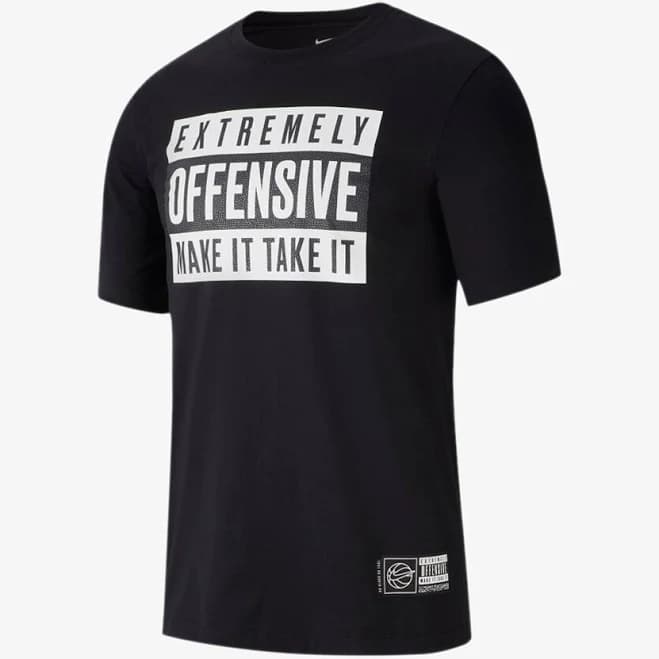 Nike Men's Graphic Basketball T-Shirt Charcoal Size Small
