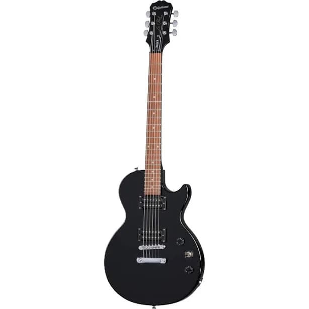 Les Paul Electric Guitar In Ebony Finish With Dual Humbucker Pickups