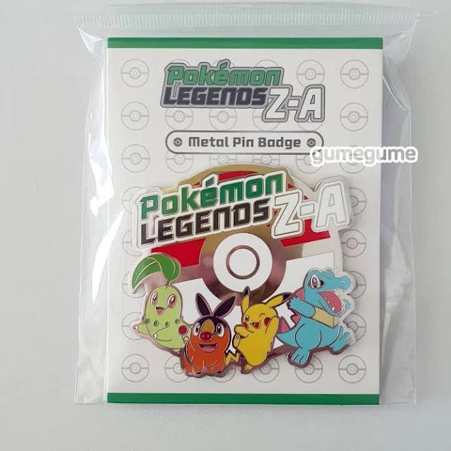 Pokémon Legends Z-A Metal Pin Badge Korean Exclusive Nintendo Switch