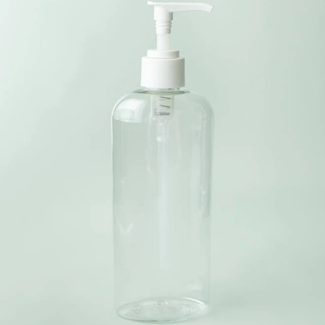 8 oz Clear Bottle with White Pump Top