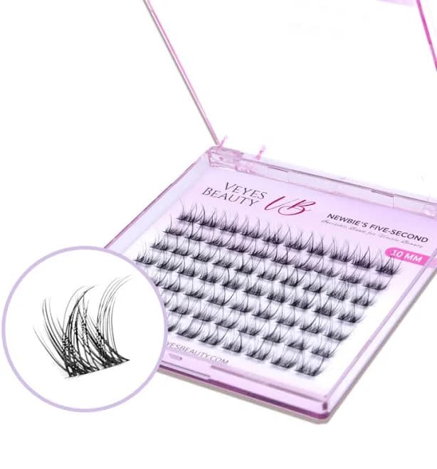 VeyesBeauty LuxeBold Cluster Lash 10mm DIY Lashes Extensions at Home