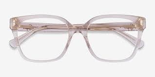 Ralph RA7158U - Square Clear Brown Frame Eyeglasses | Eyebuydirect