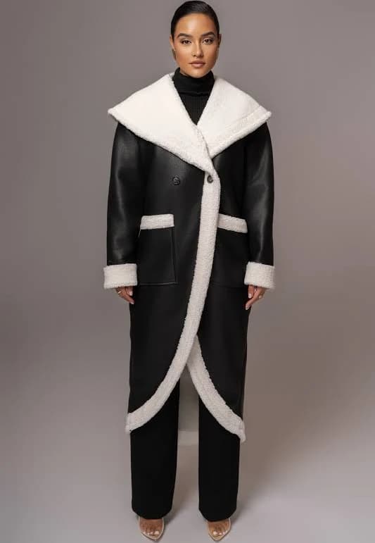 Jaida Reversible Teddy Coat