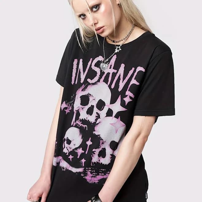 Grunge Vintage Graphic Short Sleeve T-Shirt