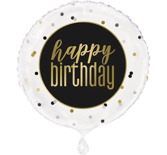Unique Michaels Happy Birthday Metallic Foil Balloon