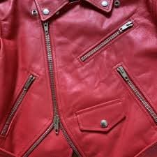 Balenciaga FW2016 Swing Red Leather Biker Jacket | Grailed