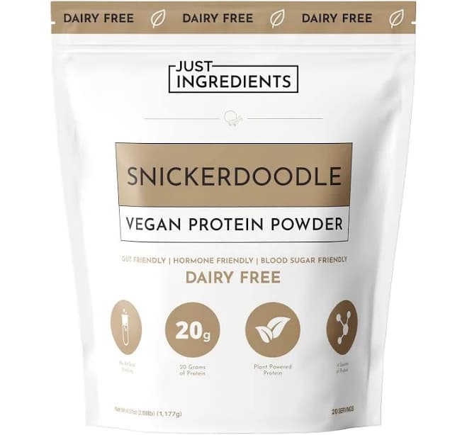Just Ingredients Vegan Snickerdoodle Protein Powder