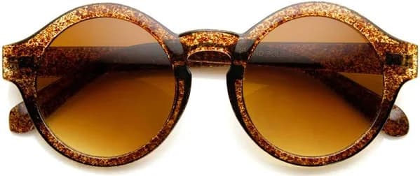Retro Bold Frame Keyhole Bridge Sunglasses