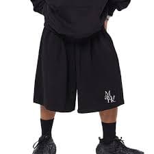 M-TP Logo Super Wide Bermuda Pants Black - MAVRK | 60% - Asian Fashion Online Store