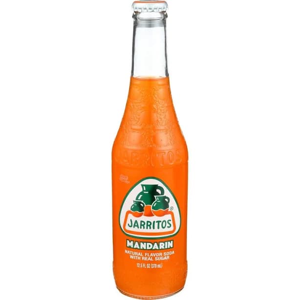 Jarritos Mandarin Mexican Soda 24 pack /12.5 oz glass bottles