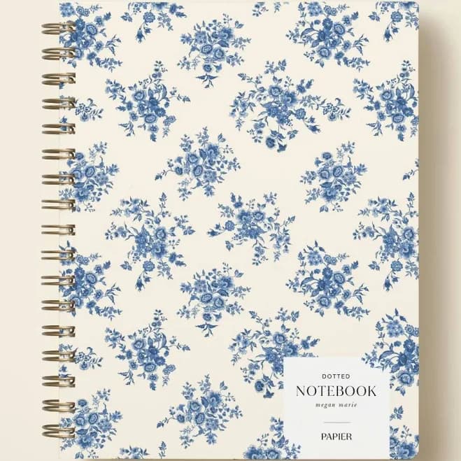 Spiral Dotted Notebook Delftware