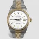 Rolex Datejust 16013 White Dial 36mm – Two-Tone Jubilee Bracelet