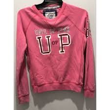 Vintage Victoria's Secret Sweatshirt Womens Large Univ of Pink Small 1986