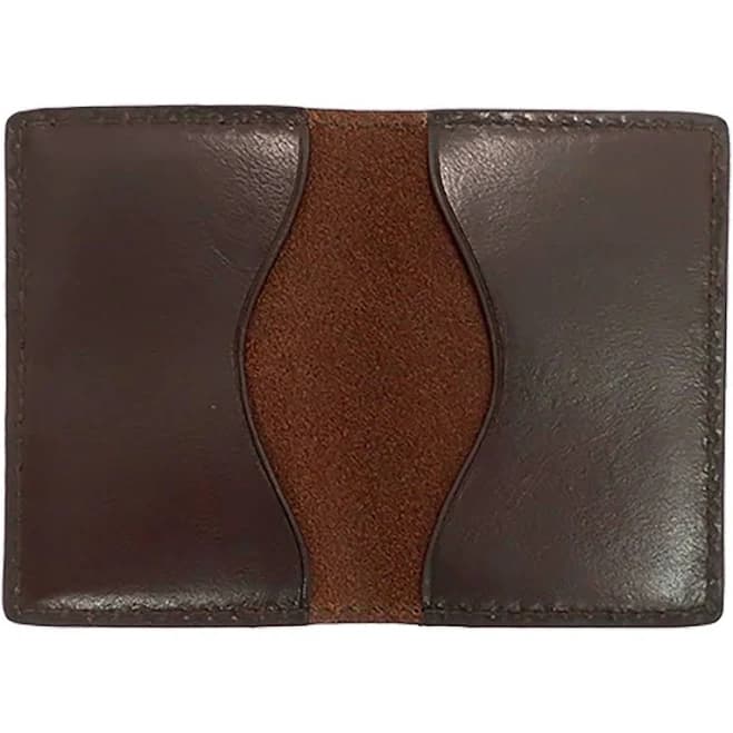 Sloan Folded Full Grain Leather Card Case Wallet