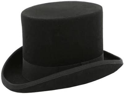Dobell 100% Wool Classic Top Hat