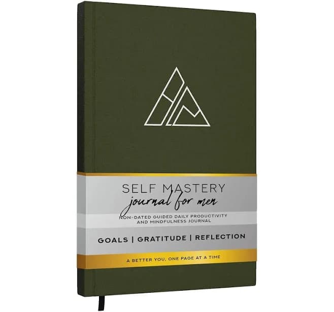 Realizations Self-Mastery Journal for Men - Gratitude Journal – 5 Minute Journal - Reflection Manifestation Journal for Mindfulness – Goal/Guided