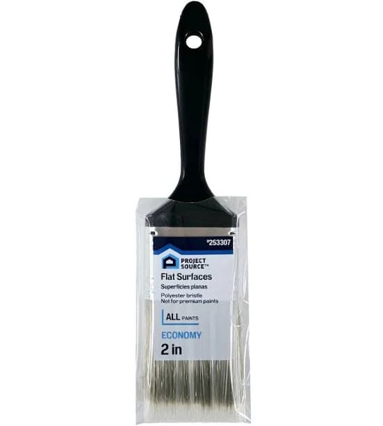 Project Source Economy Reusable Polyester Flat Paint Brush