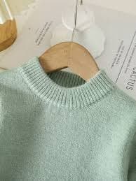 SHEIN Vintaside Kids Baby Boy Knit Sweater, Fashionable Crew Neck Sweater, New Product. The Deep Gray Tone Showcases A Charming Gentleman Style. Made Of Soft And Comfortable Material, Suitable For Delicate Baby