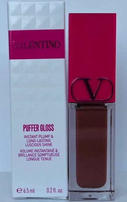 Valentino Beauty Puffer Gloss Hydrating Lip Plumper Gloss: (122a Warm