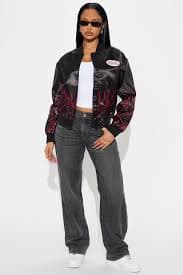 Dani Drop Waist Straight Leg Jeans - Black Wash | Fashion Nova