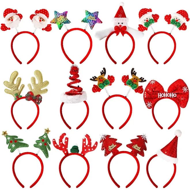 MGparty 12 Pieces Christmas Headbands