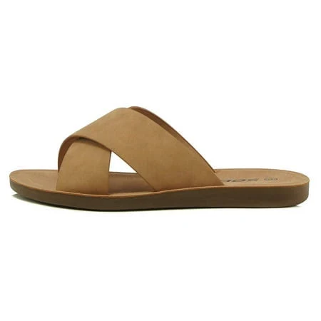 Soda Shoes Women's Crisscross Band Strap Sandals