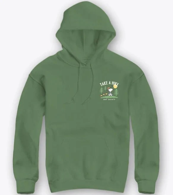 Riot Society Men's Peanuts Snoopy's Gym Club Hoodie