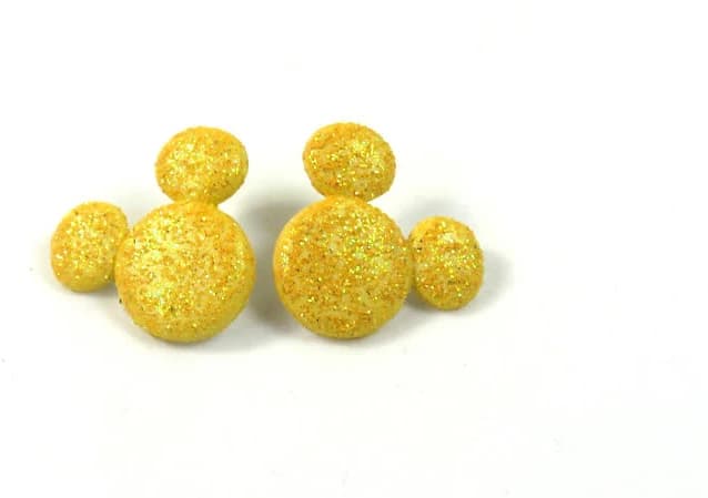 Sparkly Mickey Ears Stud Earrings