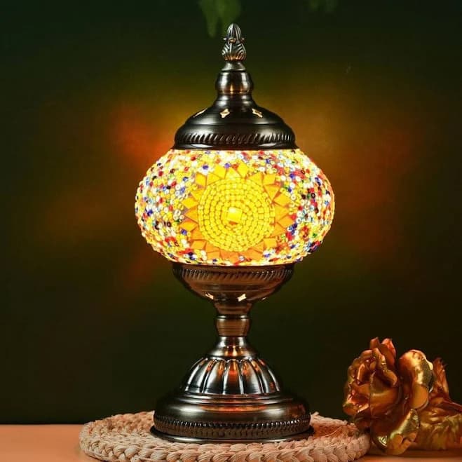 Bungalow Rose Turkish Moroccan Mosaic Table Lamp