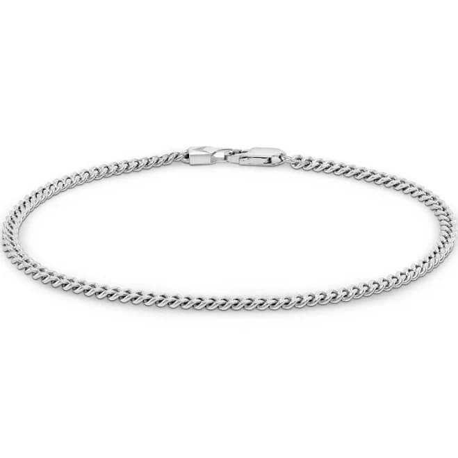 Vincero Men's Sterling Silver Curb Chain Bracelet