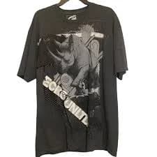Y2K Ecko Unltd. Raw & Uncut Men's Gray Rhino Tee Shirt Size XXL