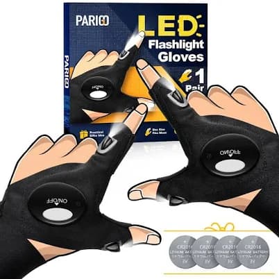 LED Flashlight Gloves for Men