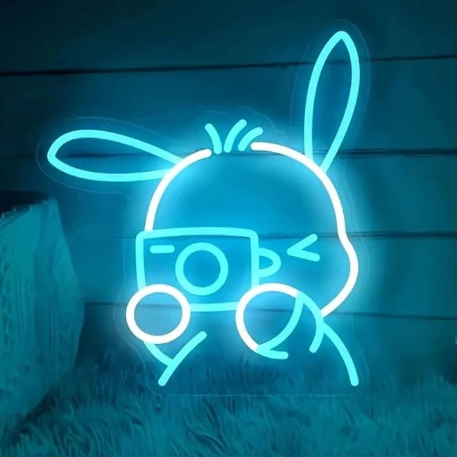 LED Sanrio Pochacco Neon Sign Wall Decor Kawaii Night Light USB Bedroom Girls' Room Teenager