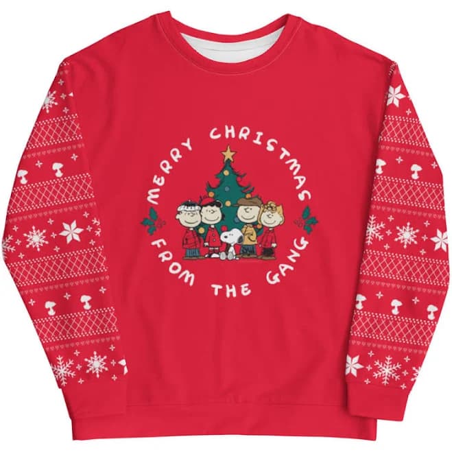 Peanuts Merry Christmas from The Gang Crewneck