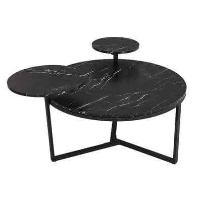 SEVOBAL Coffee Tables Modern Coffee Table Bed Side Tables Bedroom Tripod Inspired Base for Living Room