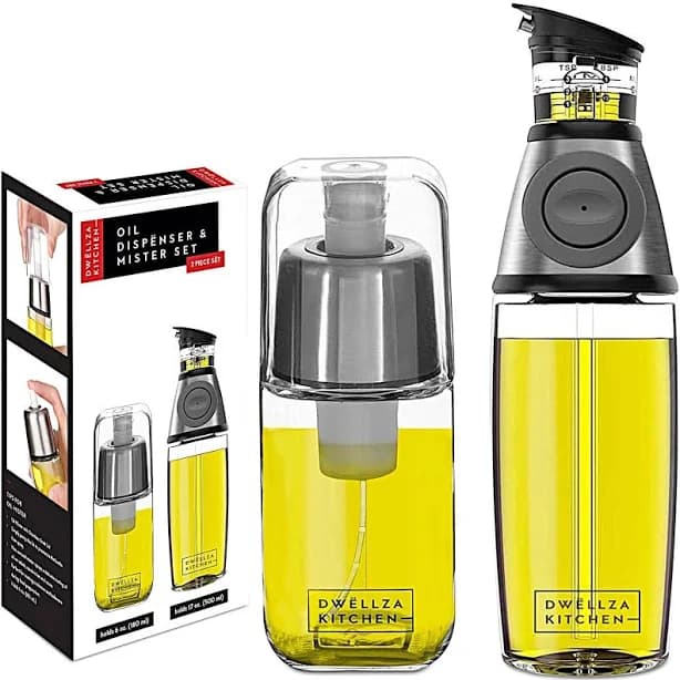 DWLLZA KITCHEN Olive Oil Dispenser Bottle and Oil Sprayer