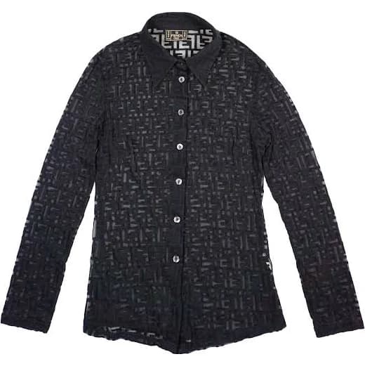 Fendi FF Zucca Mesh Shirt, Mesh (Str.XS-M)