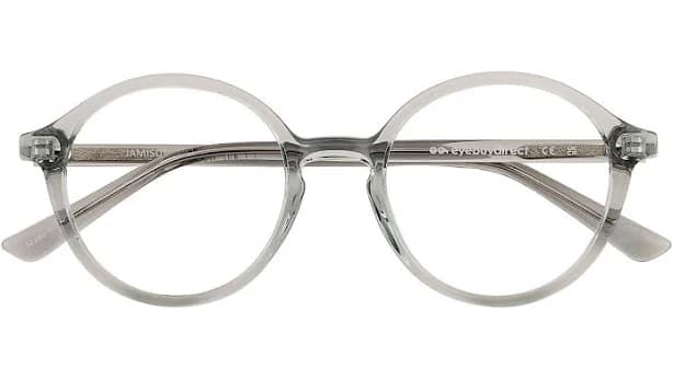Jamison Clear Round Plastic Eyeglasses