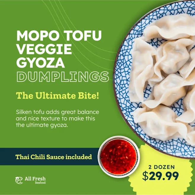 Mopo Tofu Veggie Gyoza Dumplings