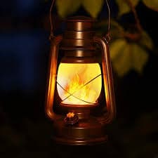 2 Pack Rustic Solar Powered Patio Set, Decorative Table Lantern Hanging Lights, Outdoor Waterproof Lamp - Walmart.com