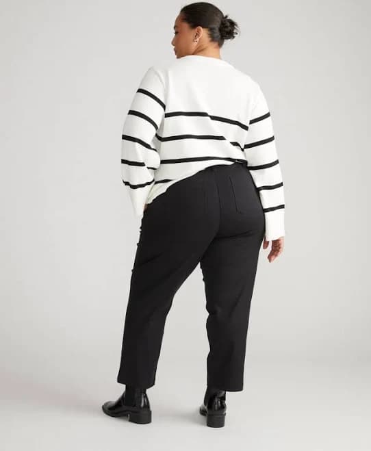 Universal Standard Bardot Wide Sleeve Cotton Sweater