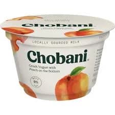 Chobani Peach Blended Greek Yogurt