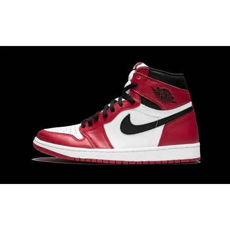 Jordan Mens Air Jordan 1 Retro High OG Chicago 555088 101 from Stadium Goods, Men's, Black