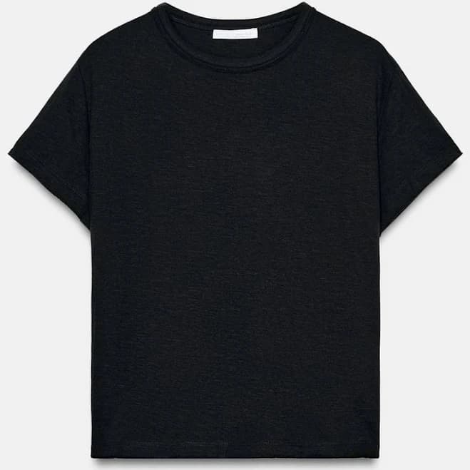 Zara Cotton Short Sleeve T-Shirt